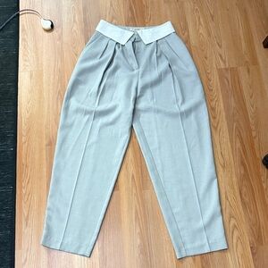 The Frankie Shop Light Gray Straight Leg Pants